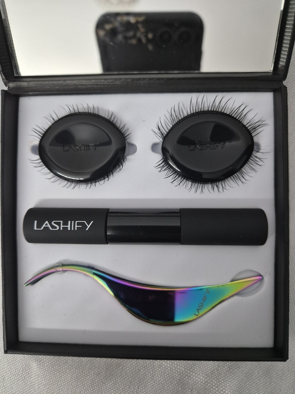 Lashify Mini Control Kit - Black w/ Iridescent Petite Wand- B10 & B12 Gossamers